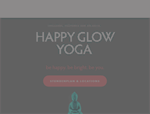 Tablet Screenshot of happy-glow-yoga.com